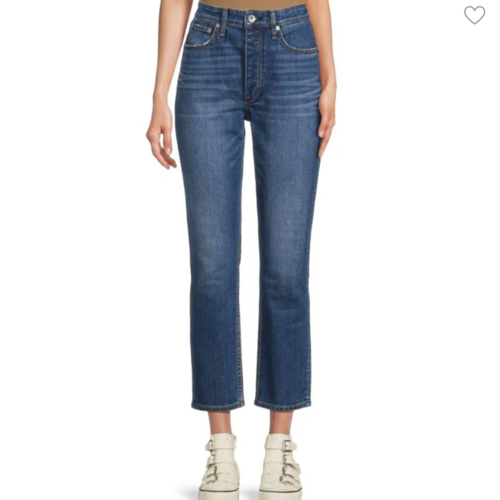 Rag and Bone Nina High-Rise Ankle Cigarette Jeans Size 29